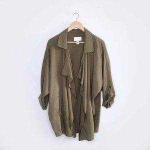 H&M Olive Green Oversized Jacket